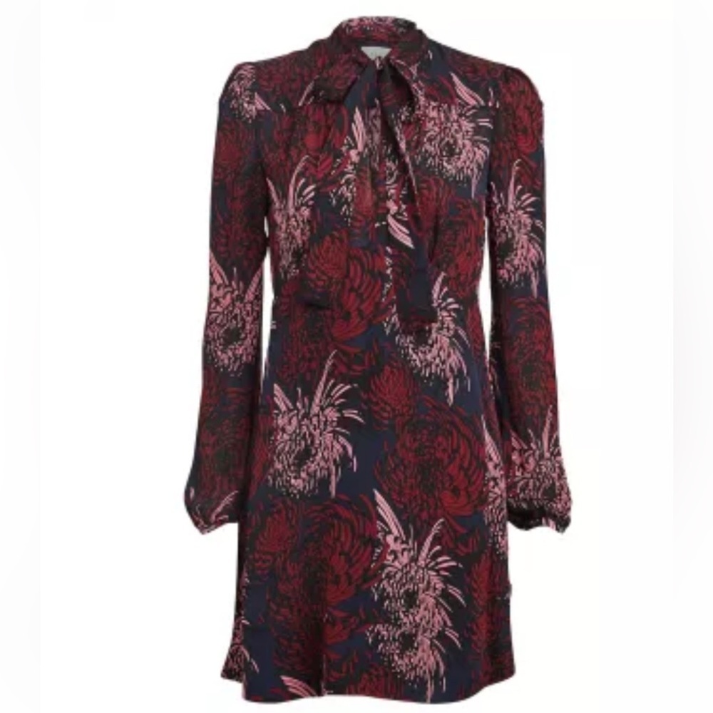 A.L.C. Emery Floral Silk Mini Dress